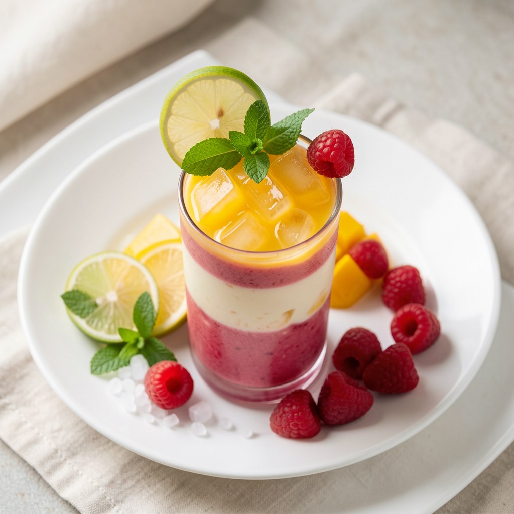 Koktajl truskawkowy z papają