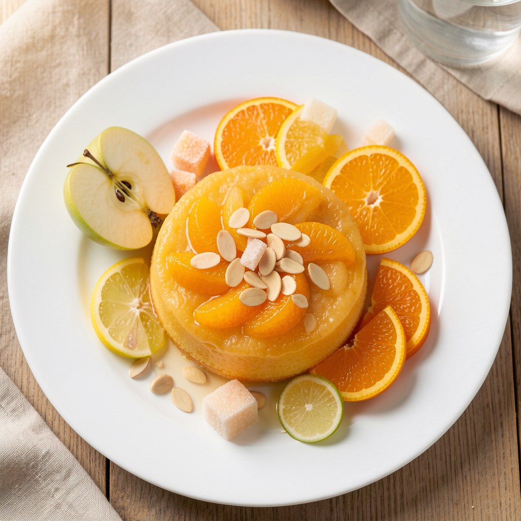 Masa pomarańczowa z jabłkami