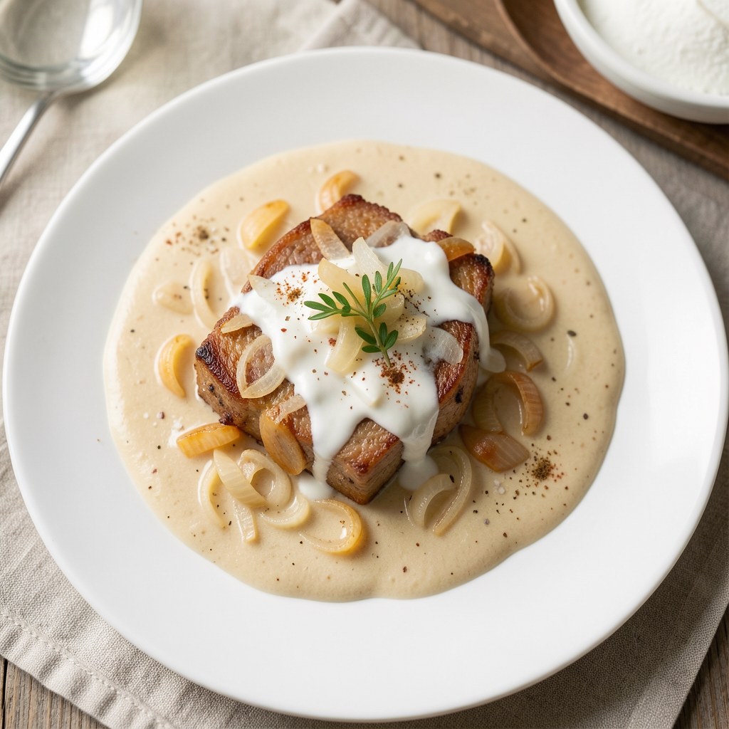 Wątróbka w sosie piwnym