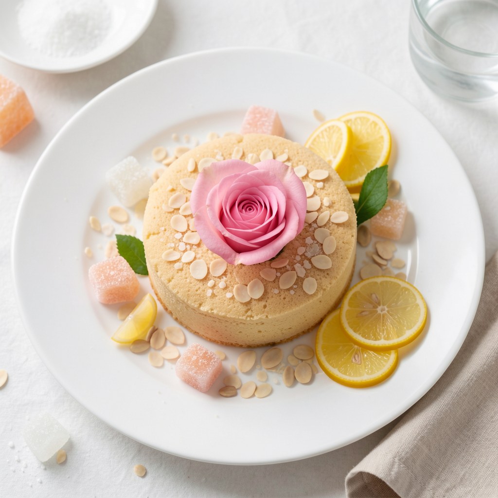 Masa marcepanowa z różą