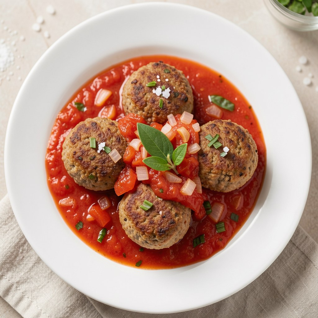 Sos pomidorowy do mięsnych klopsików