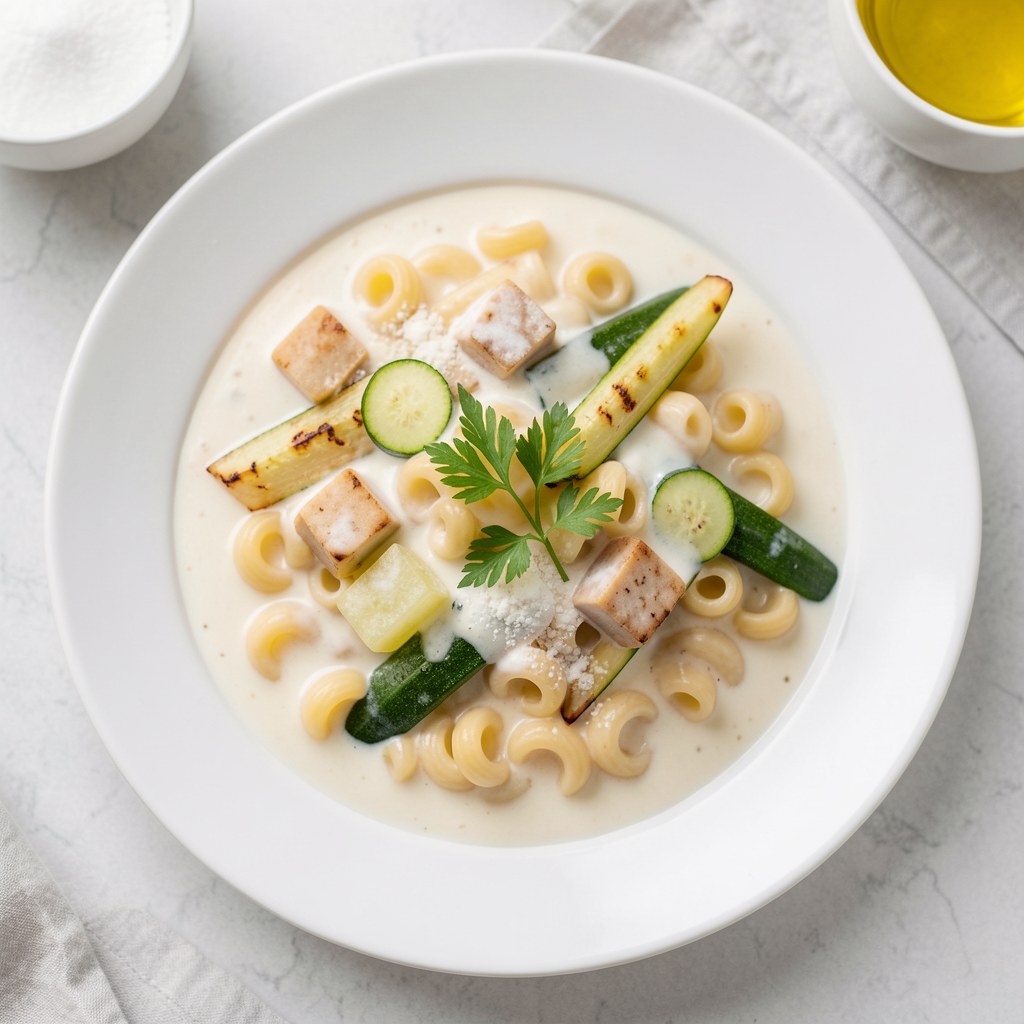 Makaron w sosie śmietanowym