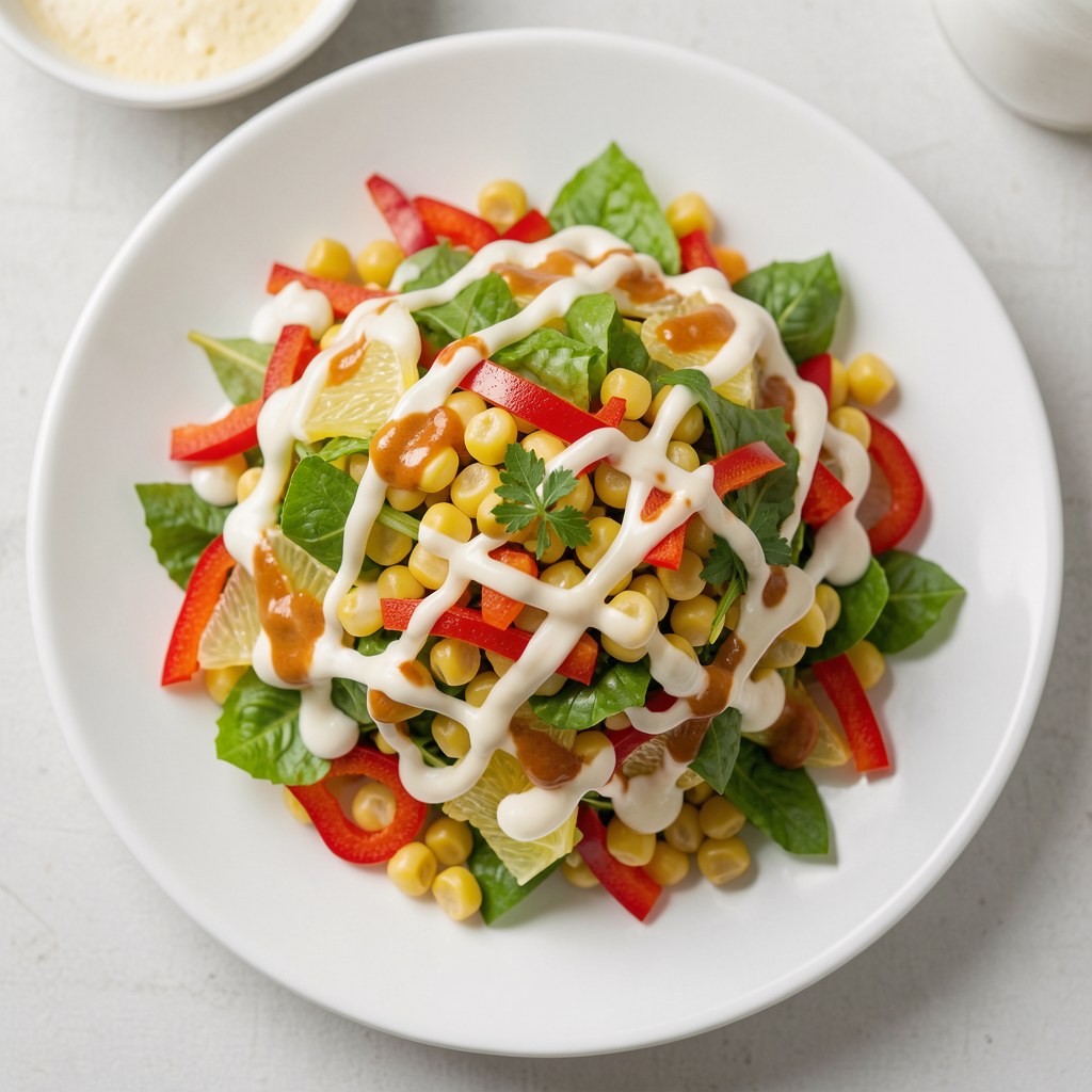 Sałatka z kukurydzy z papryką