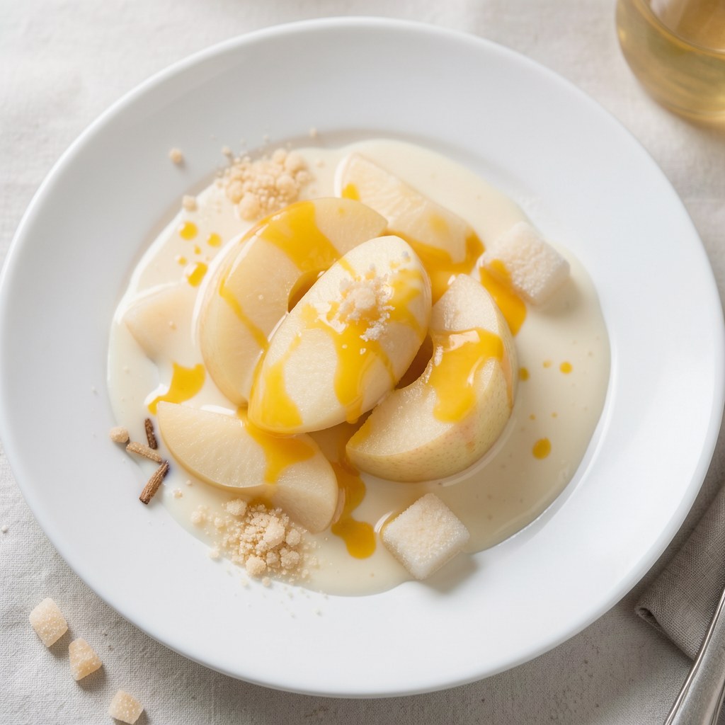 Jabłka w sosie waniliowym