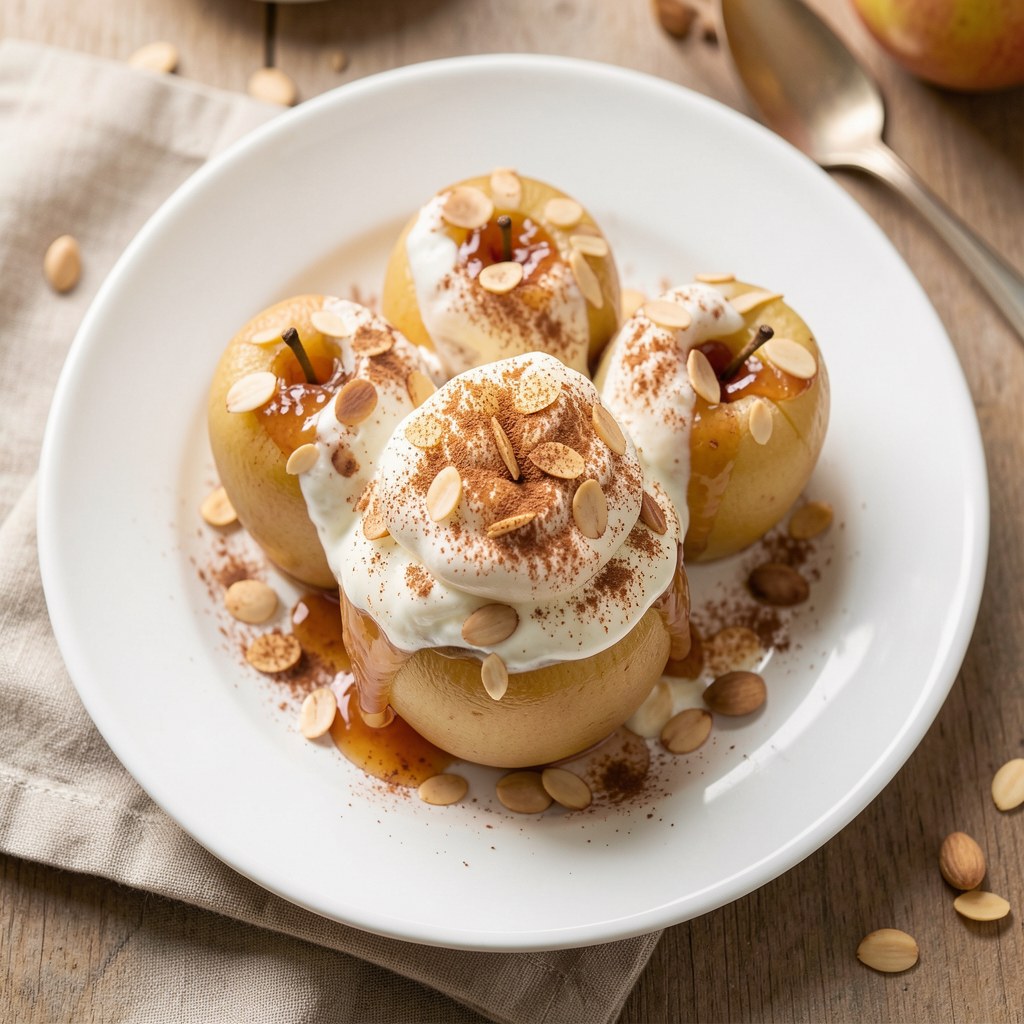Jabłka zapiekane z pianą