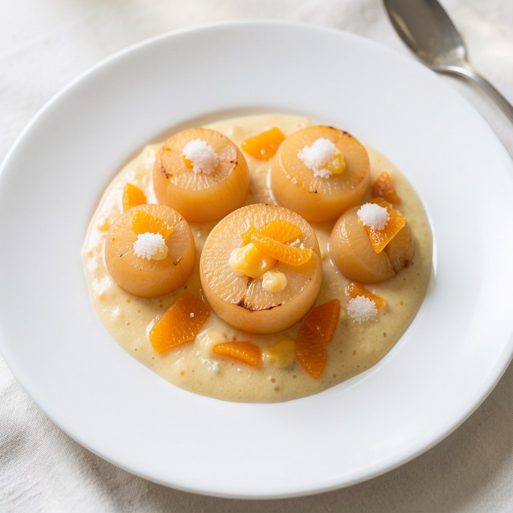 Pieczone gruszki z sosem