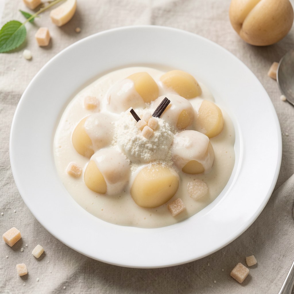 Gruszki w sosie waniliowym