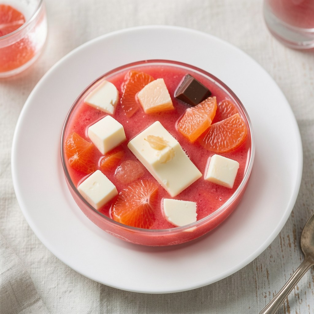 Chłodnik z czerwonego grejpfruta