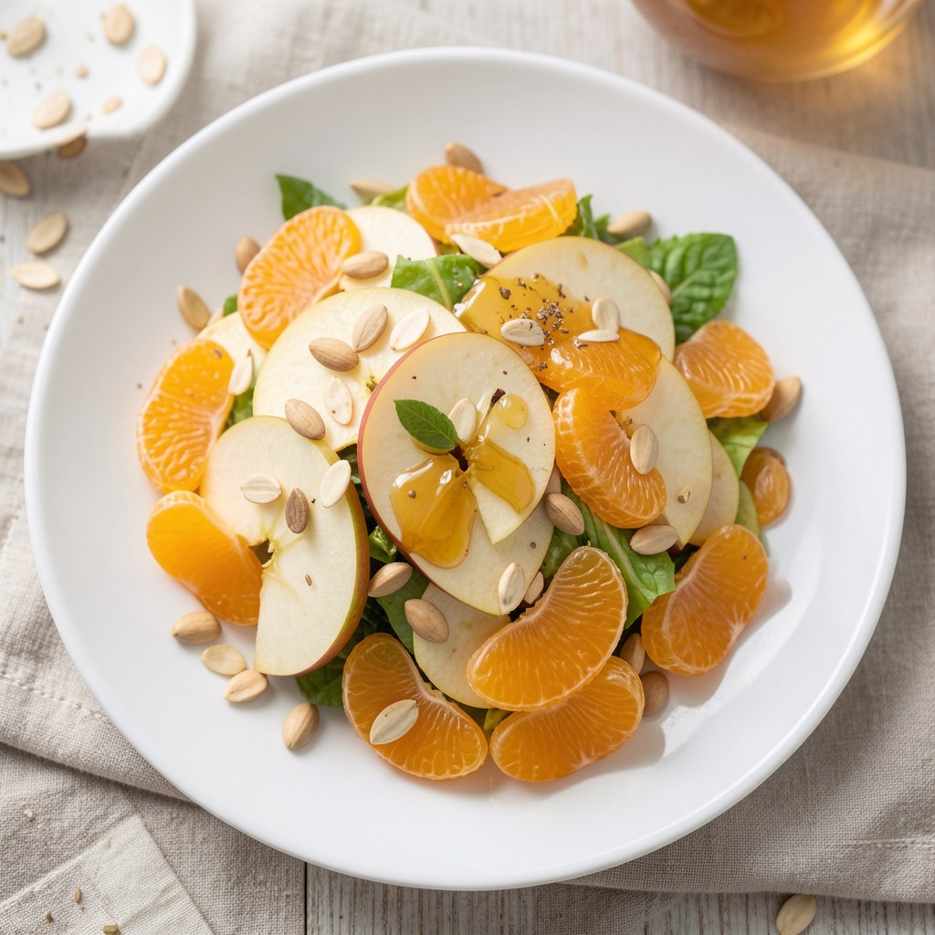 Sałatka z jabłek i mandarynek