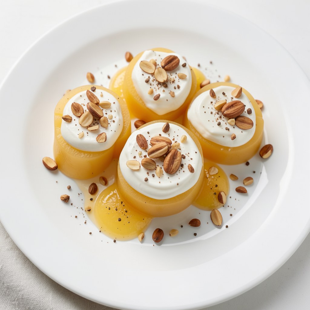 Gruszki z kremem serowym