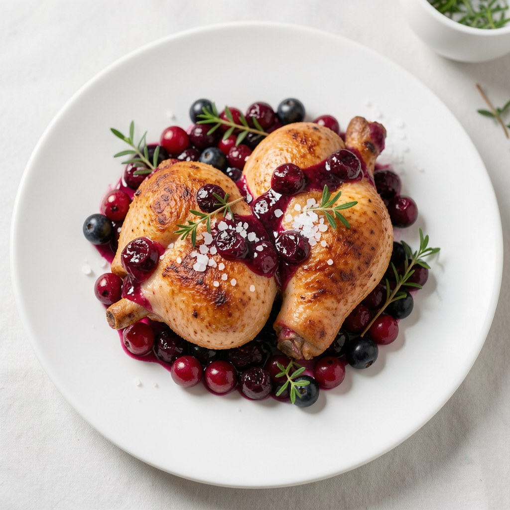 Udka z kurczaka z borówkami