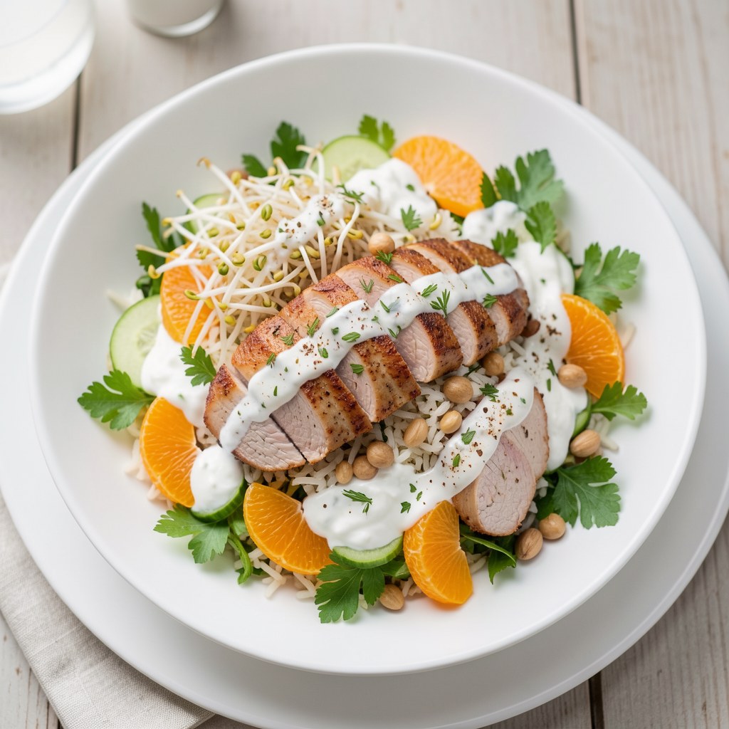 Sałatka z wędzonej piersi z indyka