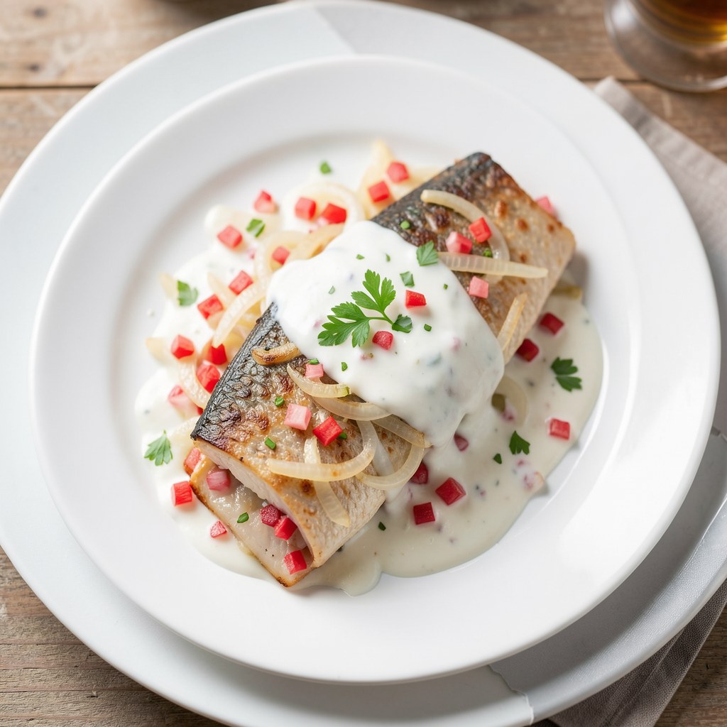 Szczupak zapiekany z chrzanem