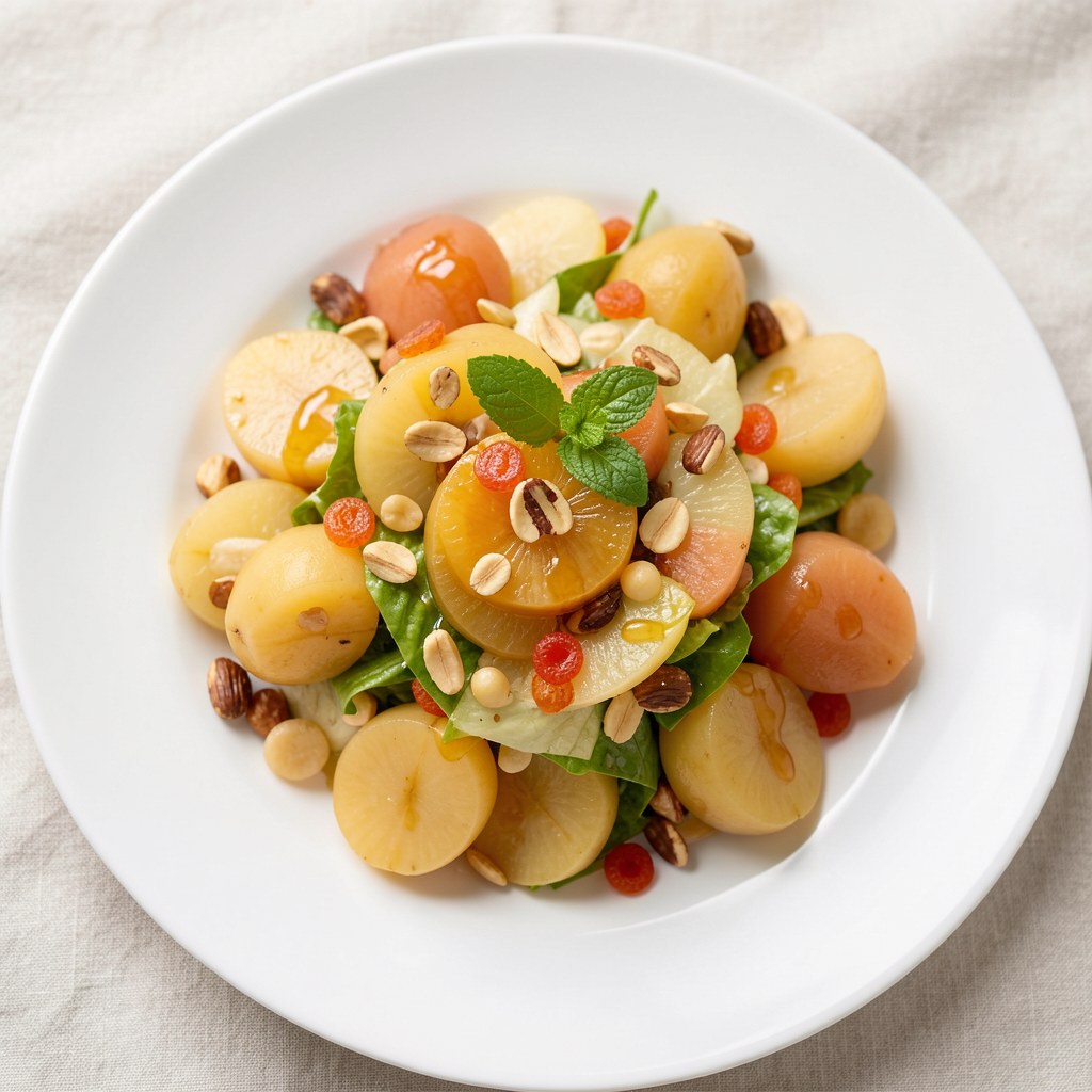 Sałatka z brzoskwin i gruszek