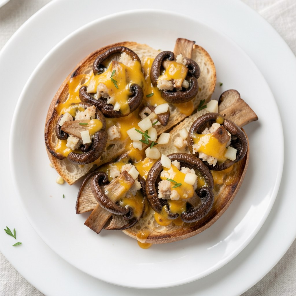 pieczarki z czosnkiem