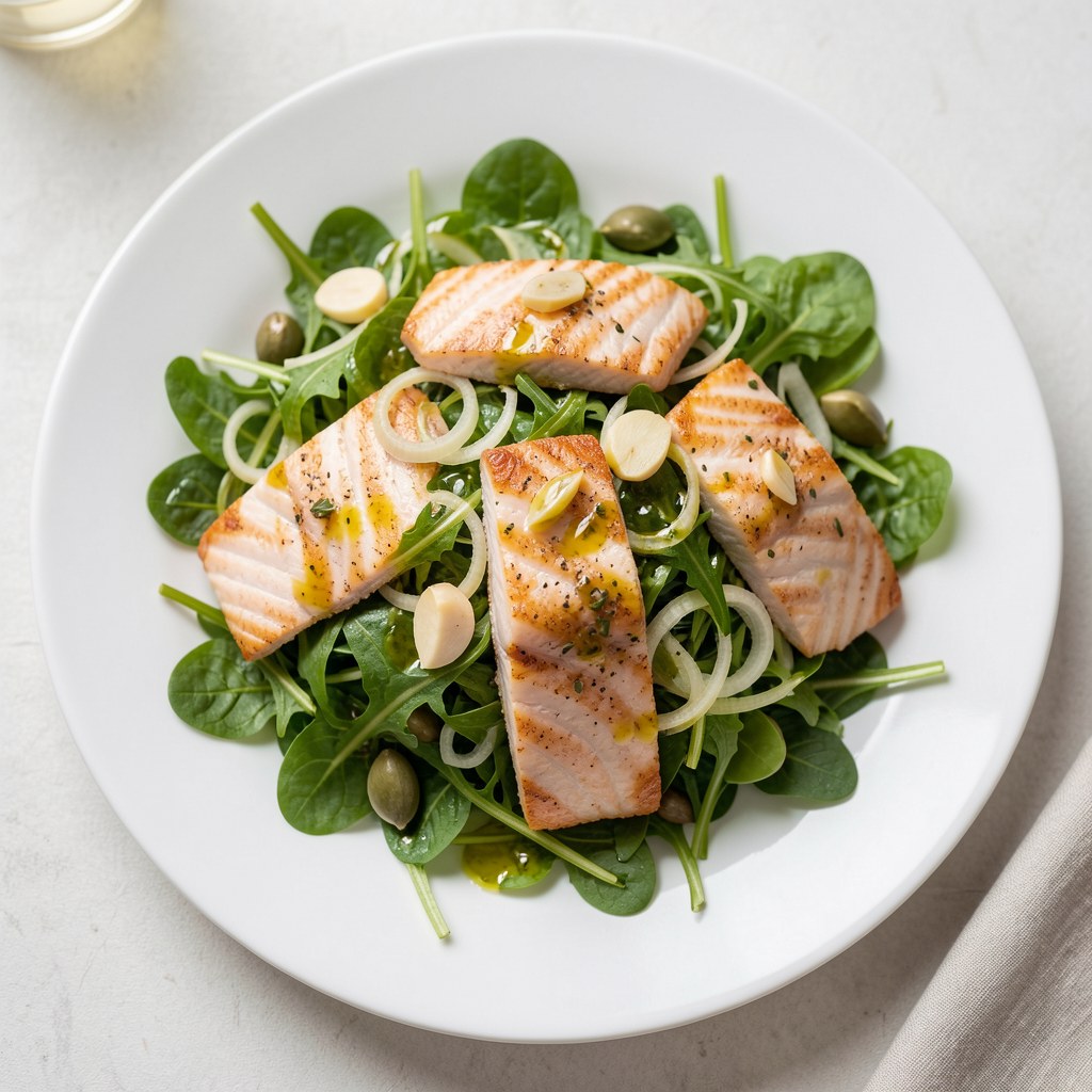 Sałatka z łososiem na lato