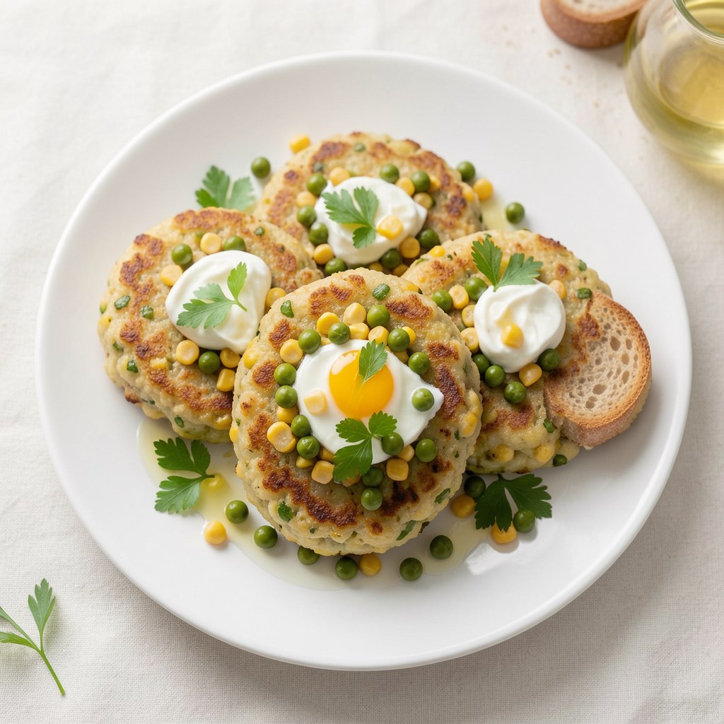 Kotlety z Sera i Groszku