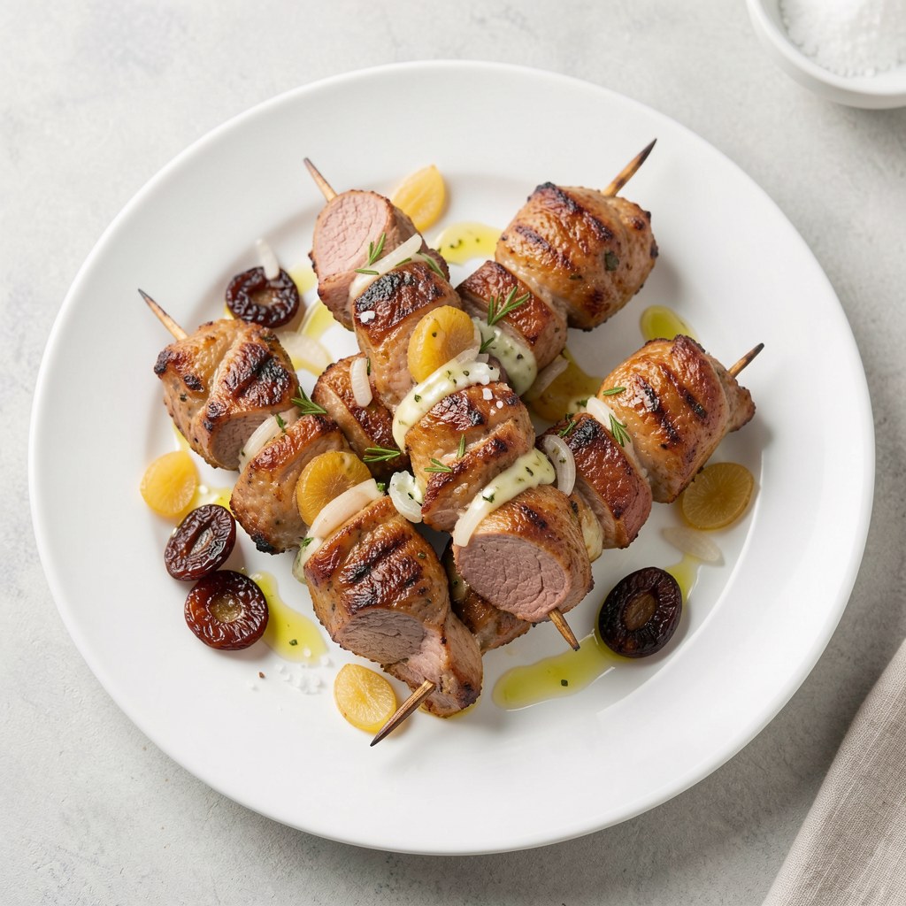 Szaszłyki z wątróbek drobiowych