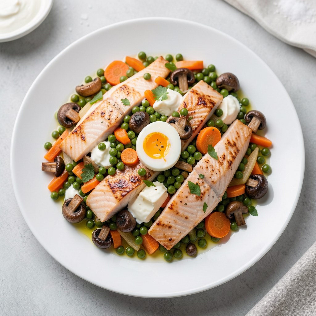 Zapiekanka warzywna z rybą