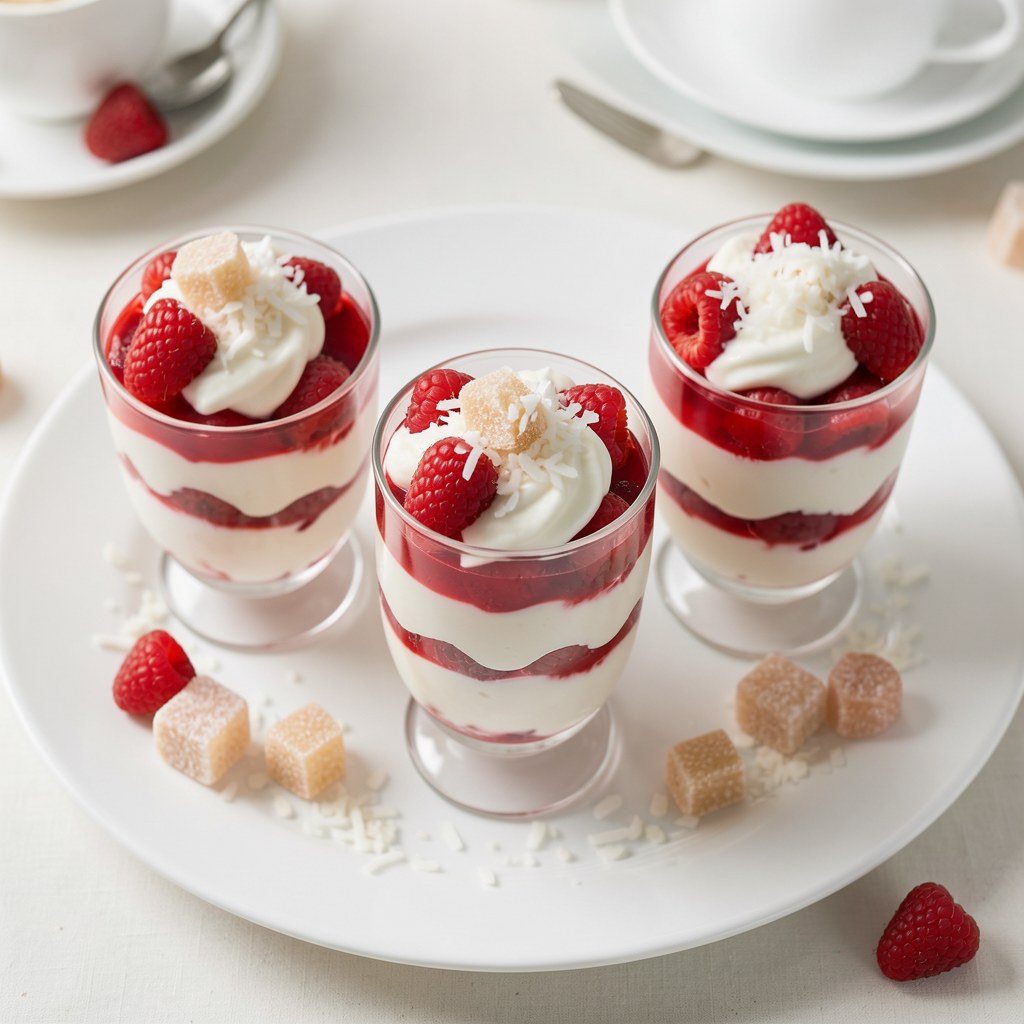 Zebra kokosowo - truskawkowa