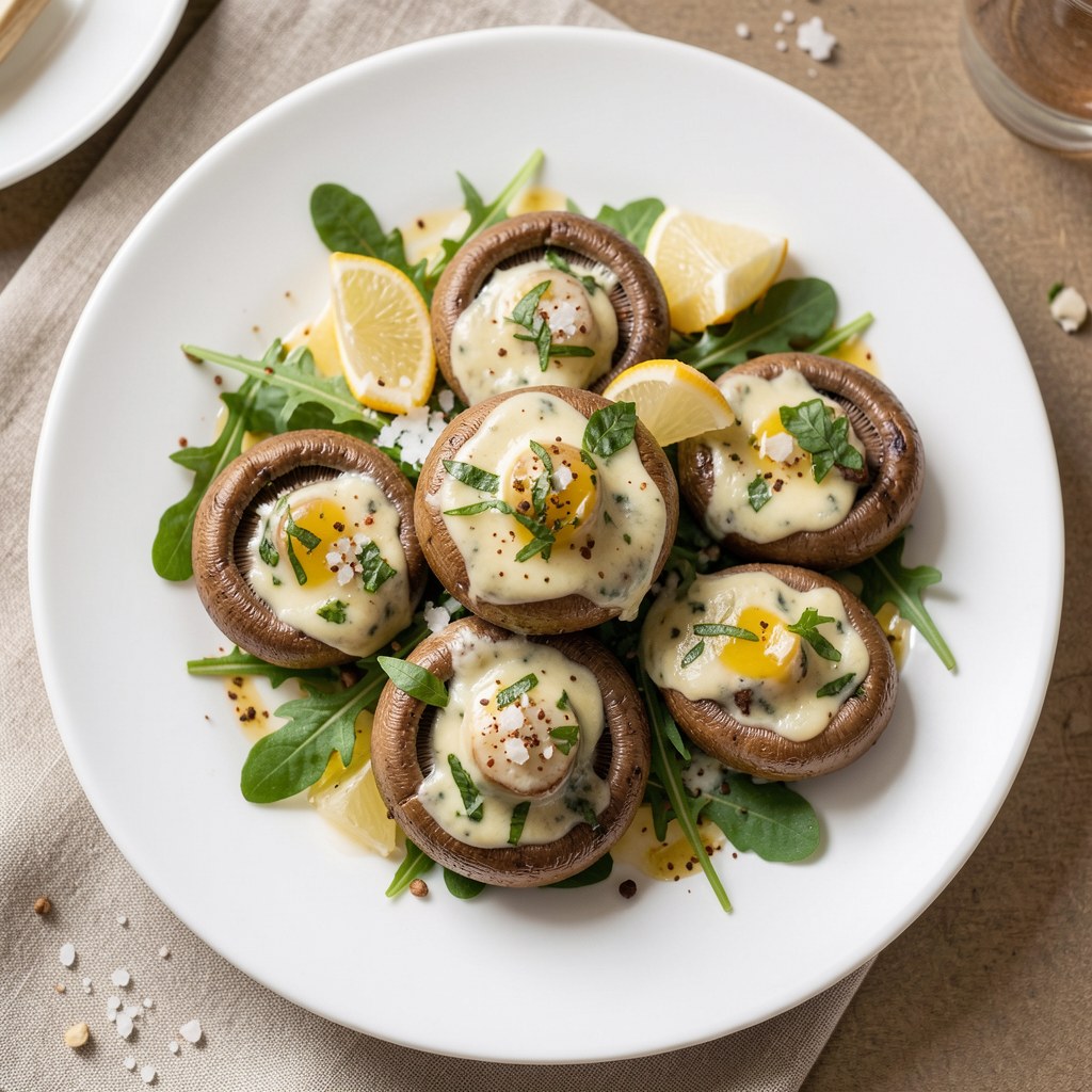 pieczarki a la ślimaki