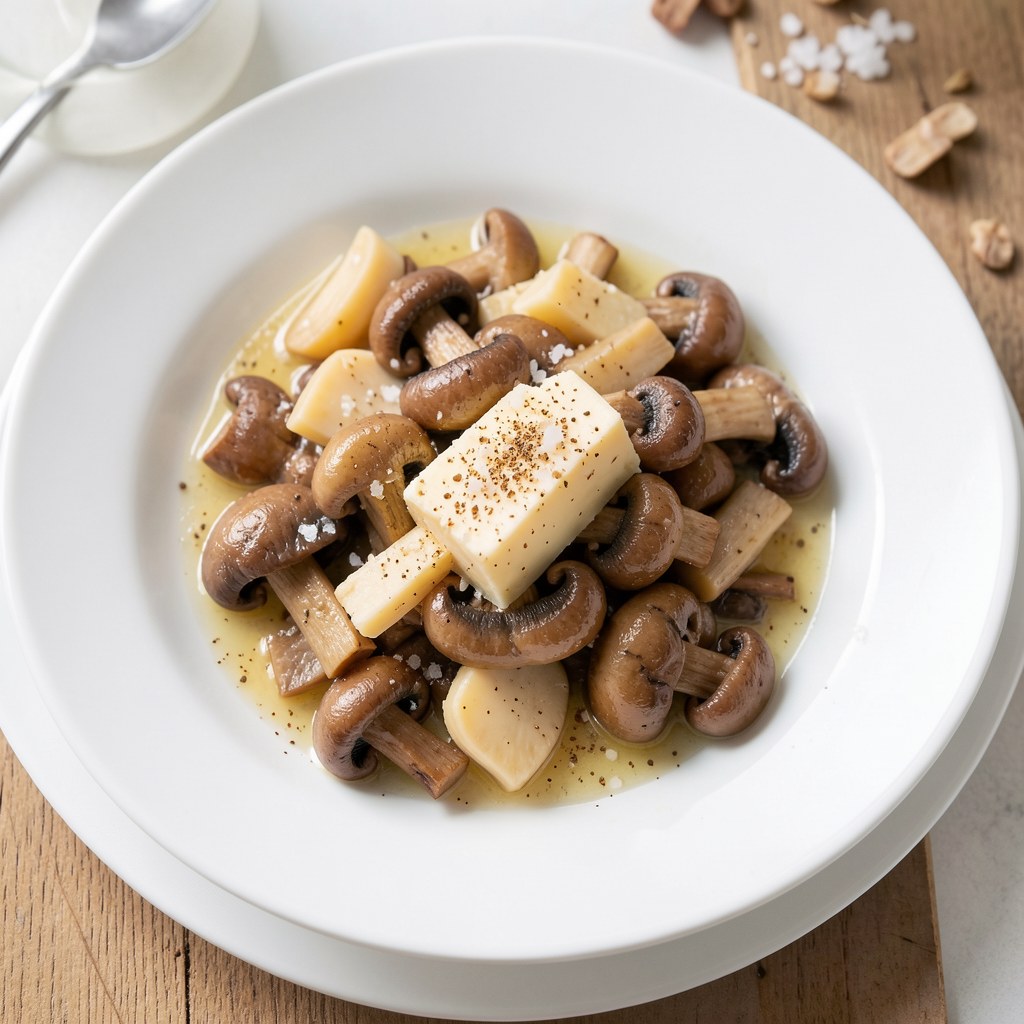 Pieczarki duszone na maśle