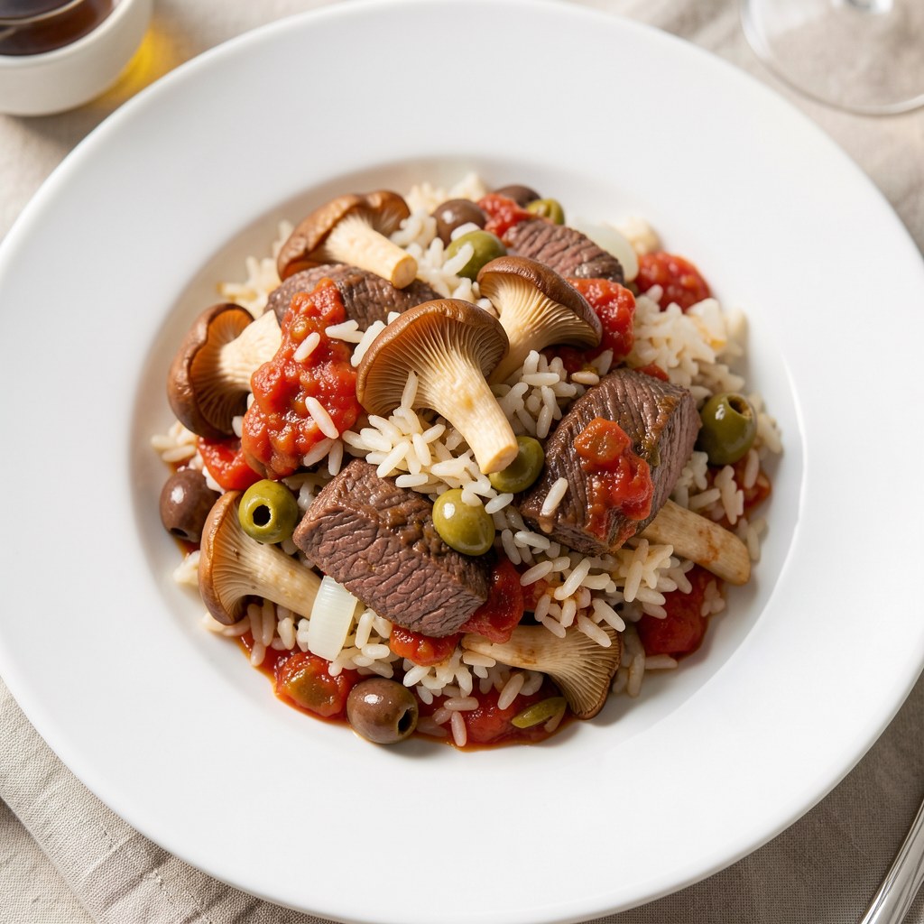 Potrawka z ryżu i mięsa