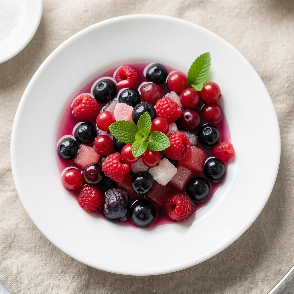 Kompot wieloowocowy z rabarbarem