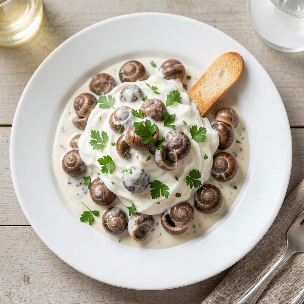 Potrawka ze ślimaków i rydzów