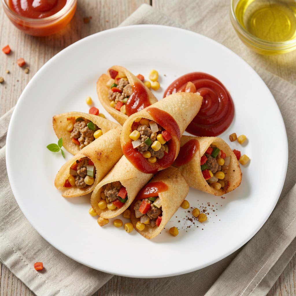 Parówki z farszem warzywnym