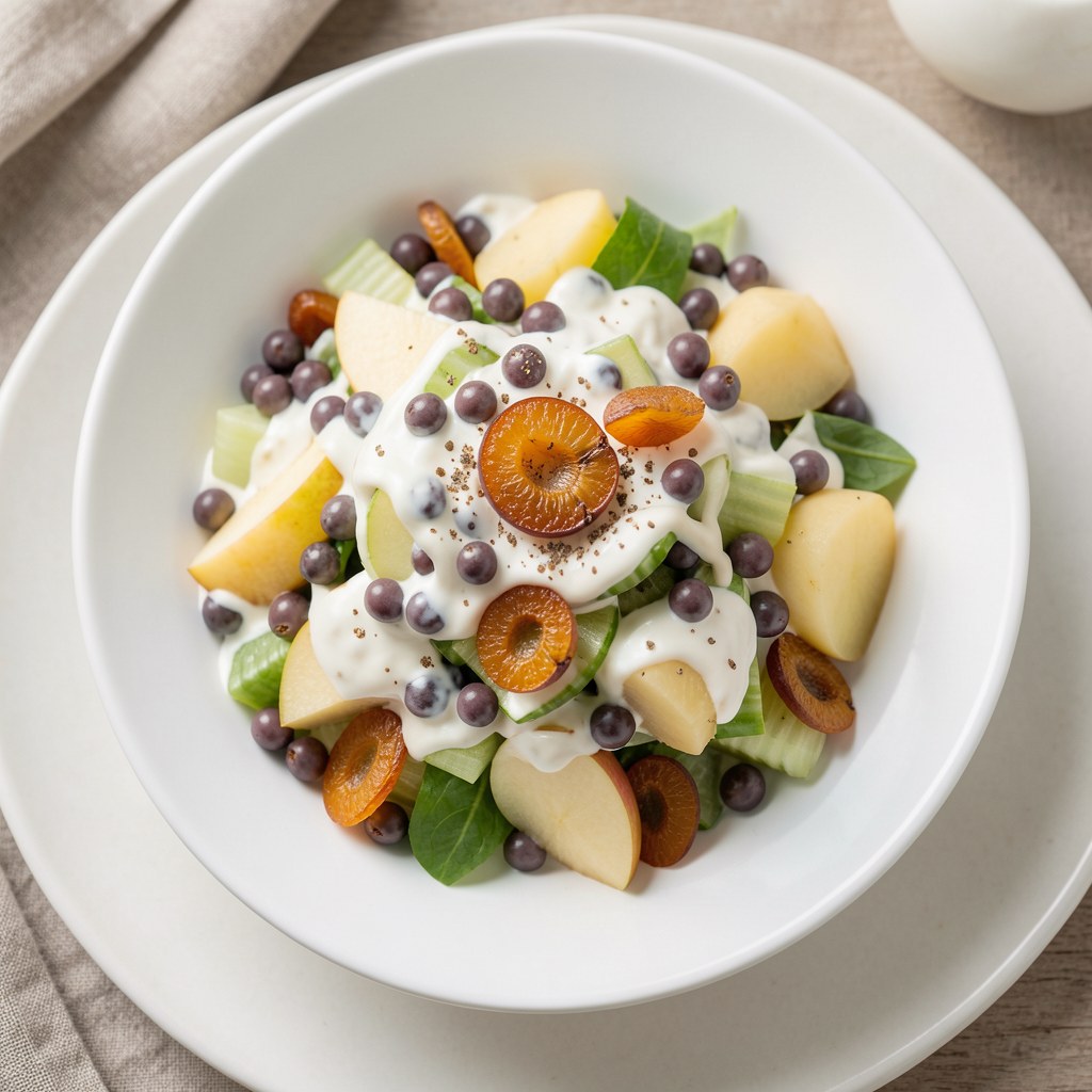 sałatka z selera i groszku