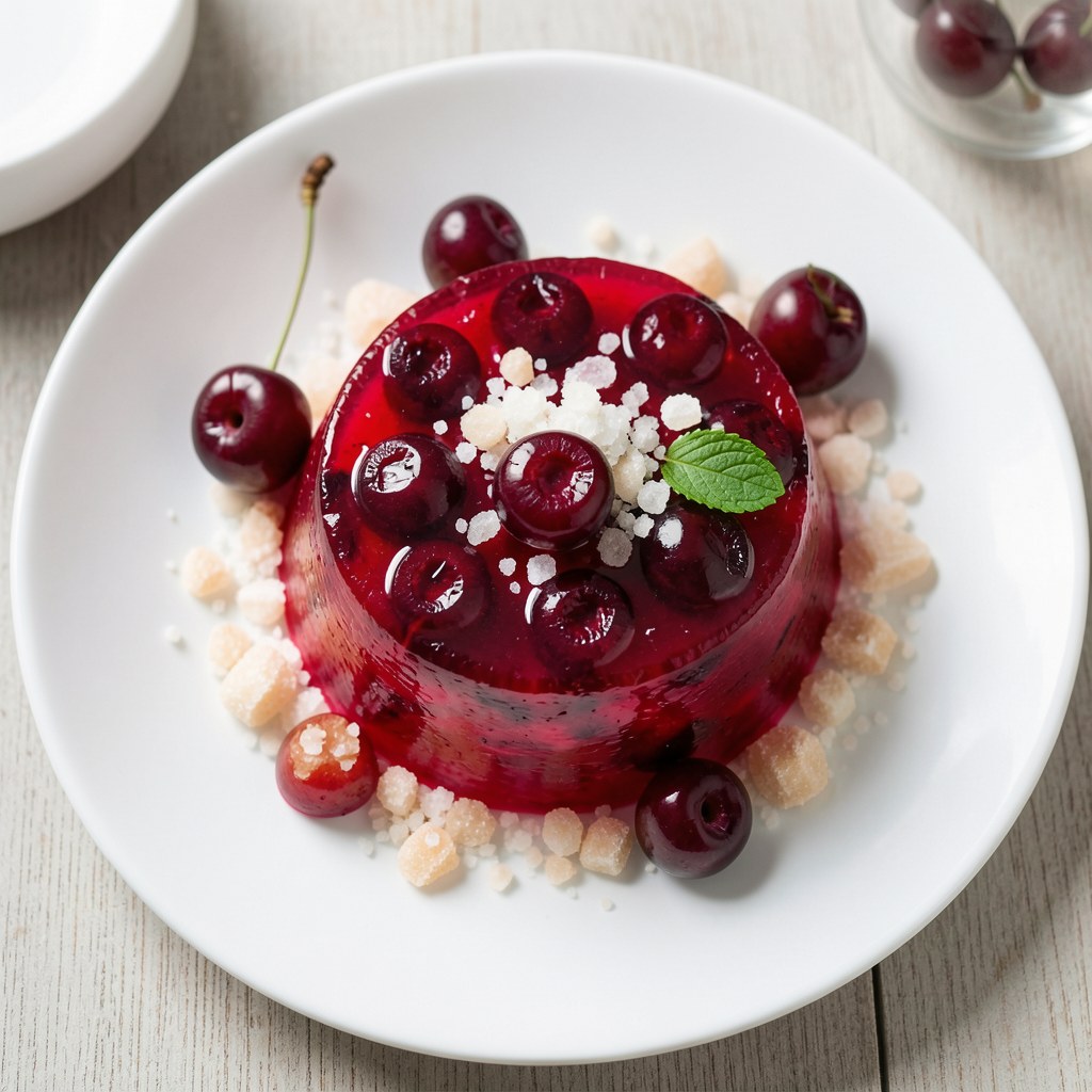 Galaretka żrawinowo -wiśniowa