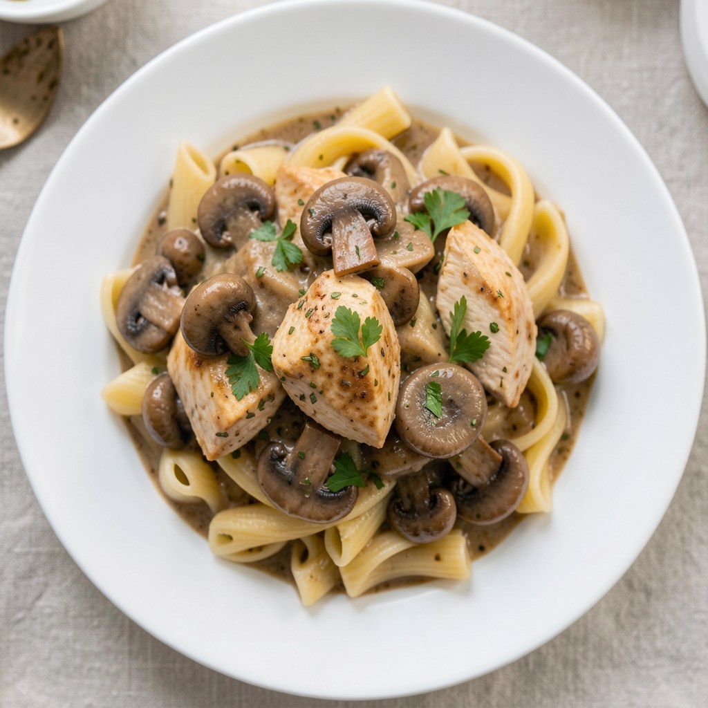 Sos drobiowo pieczarkowy