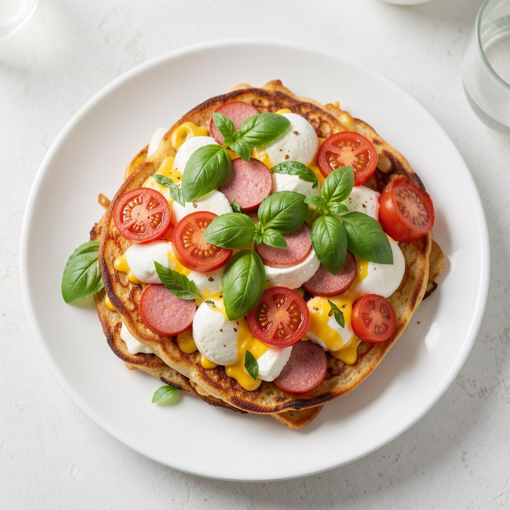 Zapiekanki z pomidorami i bazylią