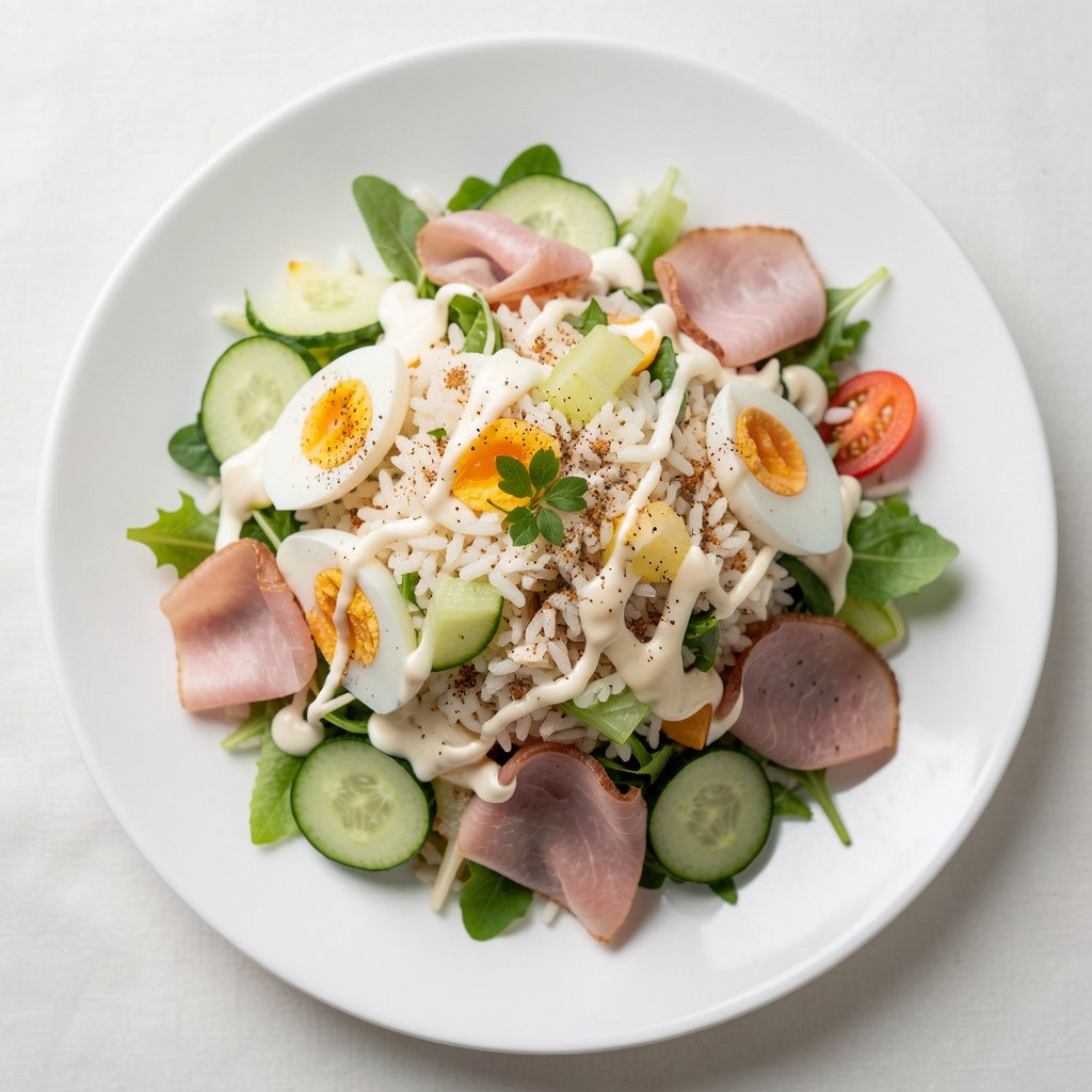 Sałatka wiosenna z ryżem