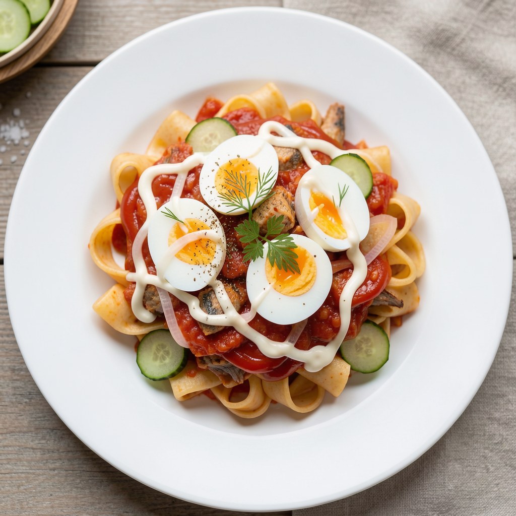 Pasta z rybą w puszce