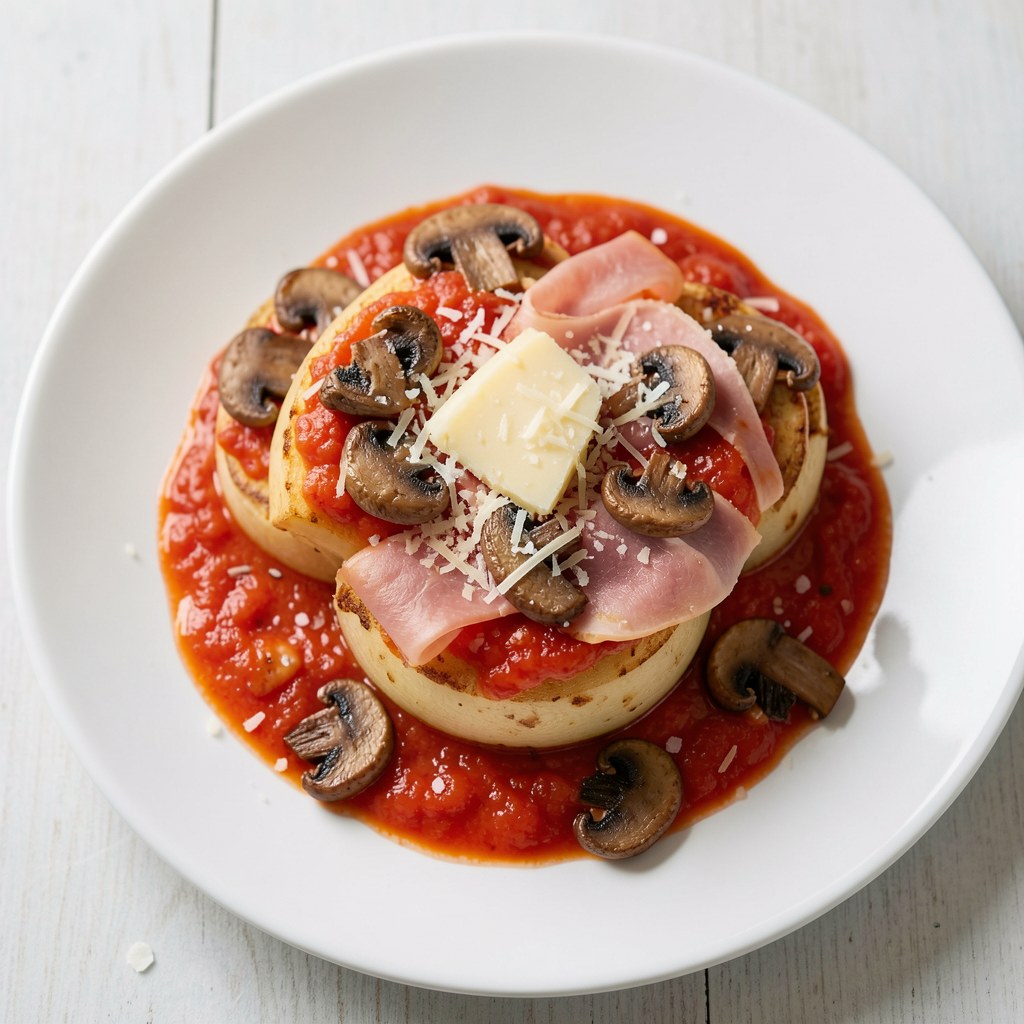 kalafior zapiekany w sosie pomidorowym