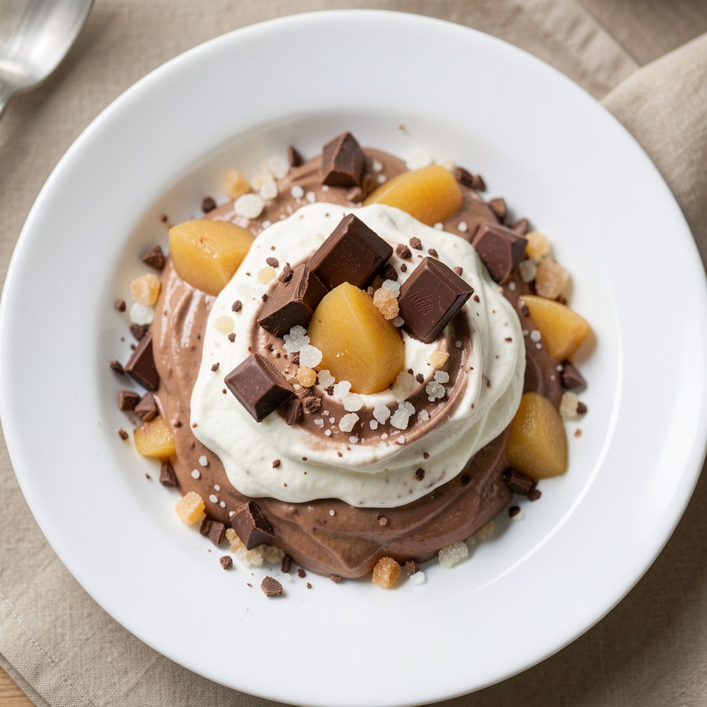 Mus czekoladowy z gruszkami