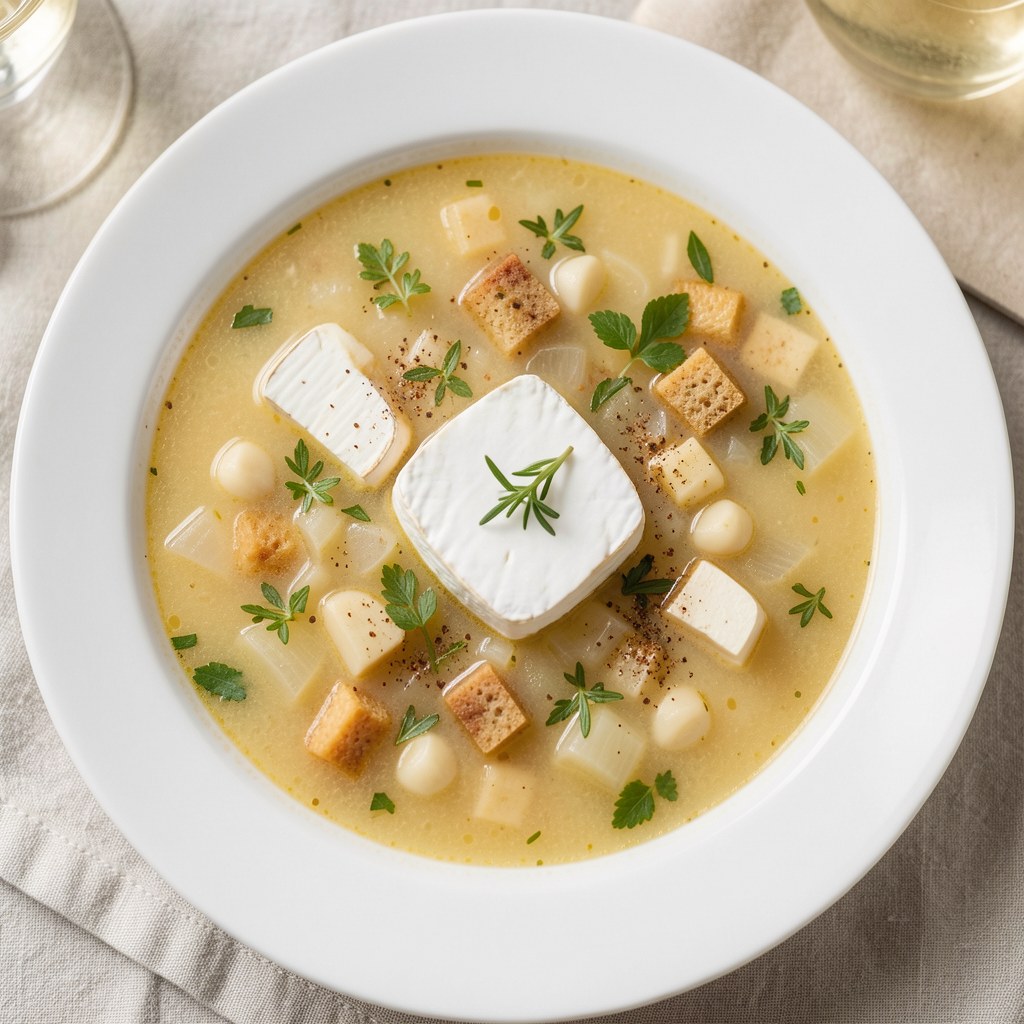 Bretońska zupa serowa