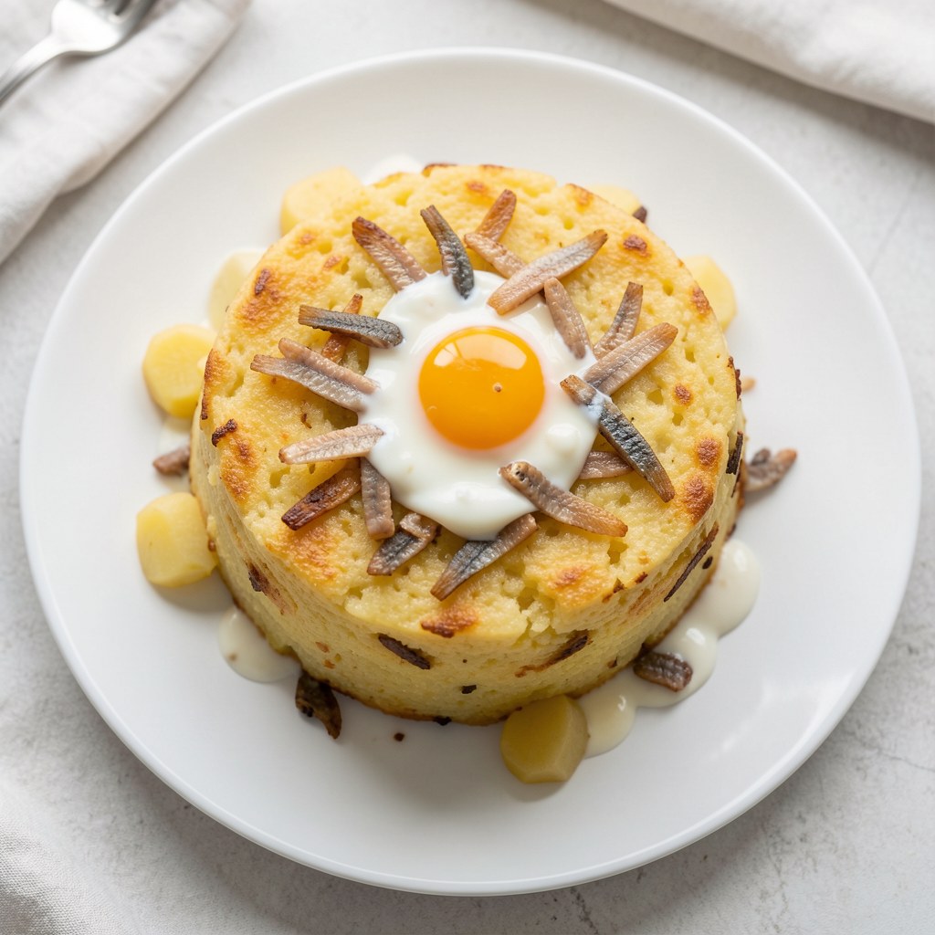 Babka ziemniaczana ze śledziem