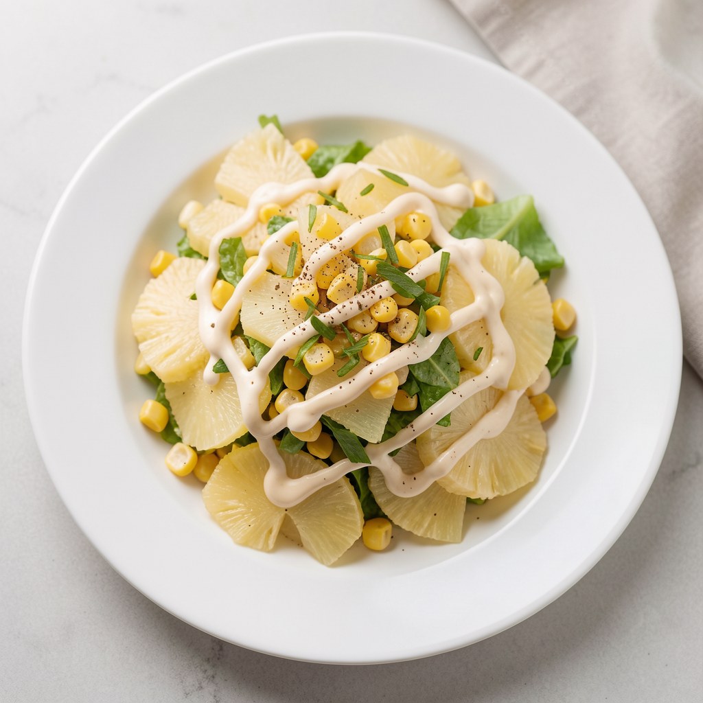 Sałatka ananasowo-porowa