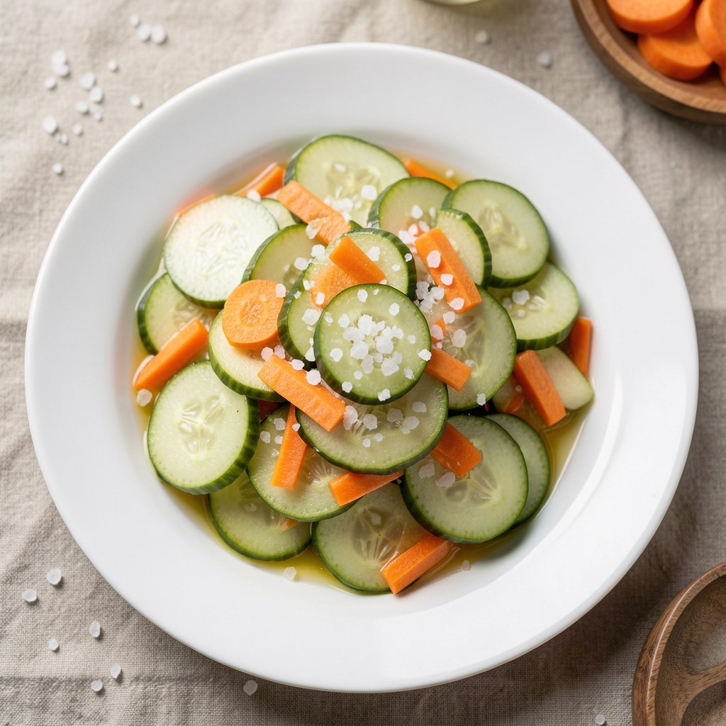 Sałatka z ogórków z marchewką