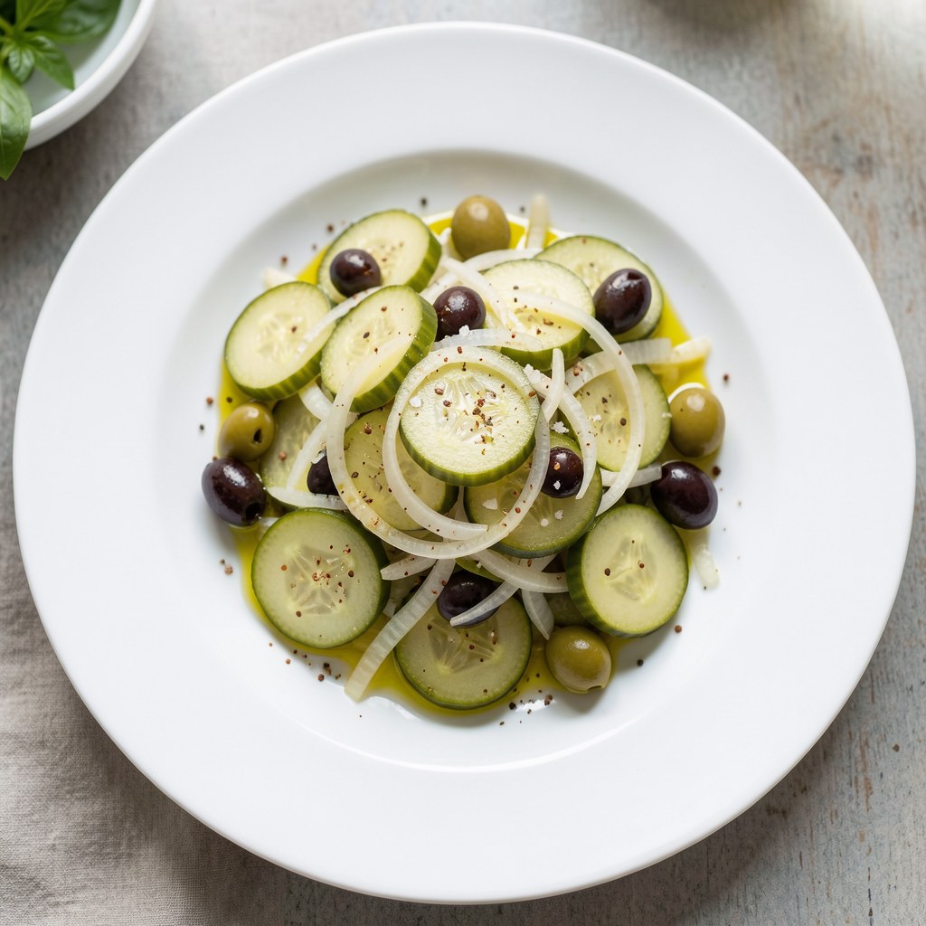 Surówka z ogórków kiszonych