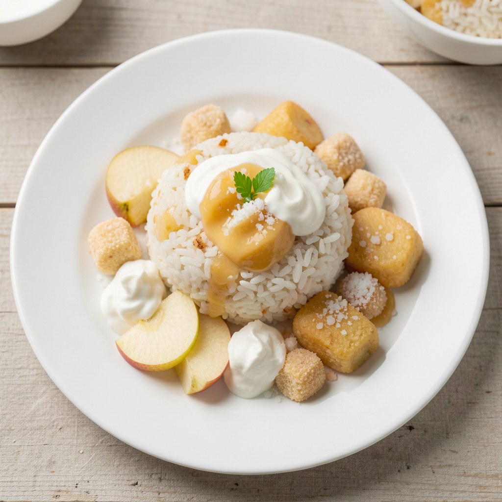 Jabłka nadziewane ryżem z bakaliami