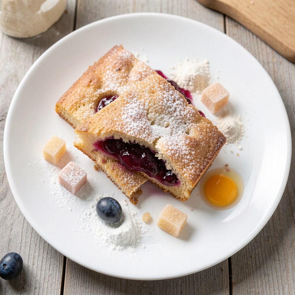 Ciasto z dżemem wiśniowym