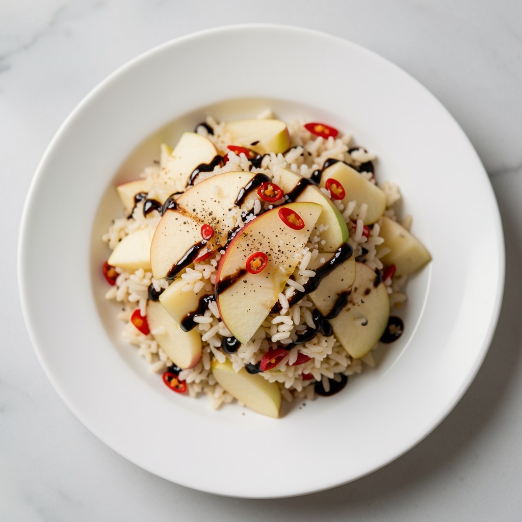 sałatka ryżowa z jabłkiem