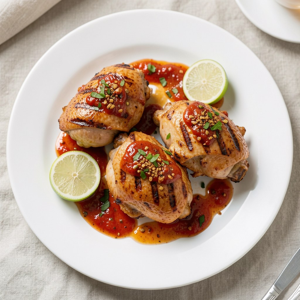 Miodowe pikantne udka z kurczaka