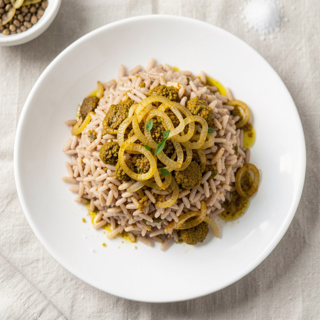 Ryż z cebulką i curry