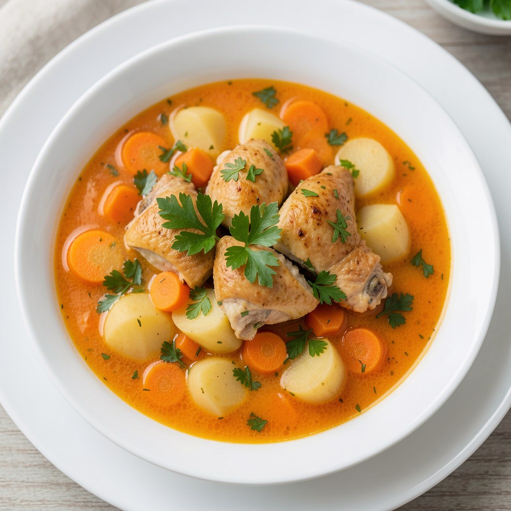 zupa marchewkowa na skrzydełkach