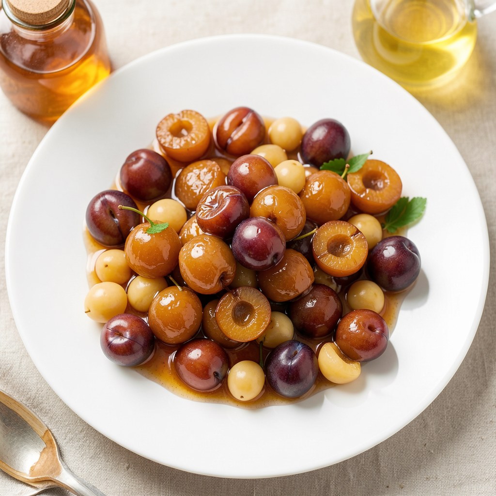 Śliwki w marynacie miodowej